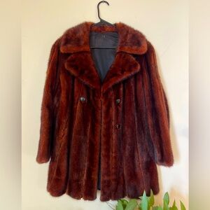 Mahogany Mink Fur Coat